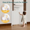 image:imageCumbor 3755 Retractable Baby Gates for Stairs amp Doorways Hardware Mounted Mesh Dog amp Pet Gate Easy Walk Through OneHand Operation AntiCrawl Adjustable Safety Gate for Dog Indoor Outdoor WhiteWhite