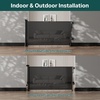 image:imageCumbor 3755 Retractable Baby Gates for Stairs amp Doorways Hardware Mounted Mesh Dog amp Pet Gate Easy Walk Through OneHand Operation AntiCrawl Adjustable Safety Gate for Dog Indoor Outdoor WhiteBlack