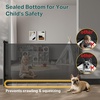 image:imageCumbor 3755 Retractable Baby Gates for Stairs amp Doorways Hardware Mounted Mesh Dog amp Pet Gate Easy Walk Through OneHand Operation AntiCrawl Adjustable Safety Gate for Dog Indoor Outdoor WhiteBlack