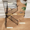 image:imageCumbor 29243 Standard Baby Gate for Stairs Black amp 34 Extra Tall Dog Gate Black