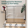 image:imageCumbor 29243 Standard Baby Gate for Stairs Black amp 34 Extra Tall Dog Gate Black