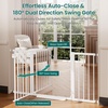 image:imageCumbor 3046 Baby Gate for Stairs AutoClose Dog Gate Indoor Moms Choice Awards WinnerEasy Install Pressure Mounted Pet Gates for Doorways Dual Lock Safety Proofing for Babies amp Pets Cool GrayWhite
