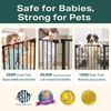 image:imageCumbor 3046 Baby Gate for Stairs AutoClose Dog Gate Indoor Moms Choice Awards WinnerEasy Install Pressure Mounted Pet Gates for Doorways Dual Lock Safety Proofing for Babies amp Pets Cool GrayBlack