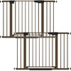 image:imageCumbor 3046 Baby Gate for Stairs AutoClose Dog Gate Indoor Moms Choice Awards WinnerEasy Install Pressure Mounted Pet Gates for Doorways Dual Lock Safety Proofing for Babies amp Pets Cool GrayBrown
