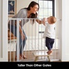 image:imageCumbor 3046 Baby Gate for Stairs AutoClose Dog Gate Indoor Moms Choice Awards WinnerEasy Install Pressure Mounted Pet Gates for Doorways Dual Lock Safety Proofing for Babies amp Pets Cool GrayWhite