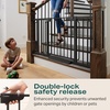 image:imageCumbor 3046 Baby Gate for Stairs AutoClose Dog Gate Indoor Moms Choice Awards WinnerEasy Install Pressure Mounted Pet Gates for Doorways Dual Lock Safety Proofing for Babies amp Pets Cool GrayBlack