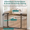 image:imageCumbor 3046 Baby Gate for Stairs AutoClose Dog Gate Indoor Moms Choice Awards WinnerEasy Install Pressure Mounted Pet Gates for Doorways Dual Lock Safety Proofing for Babies amp Pets Cool GrayBrown