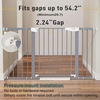 image:imageCumbor 3046 Baby Gate for Stairs AutoClose Dog Gate Indoor Moms Choice Awards WinnerEasy Install Pressure Mounted Pet Gates for Doorways Dual Lock Safety Proofing for Babies amp Pets Cool GrayGray