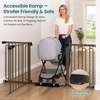 image:imageCumbor 3046 Baby Gate for Stairs AutoClose Dog Gate Indoor Moms Choice Awards WinnerEasy Install Pressure Mounted Pet Gates for Doorways Dual Lock Safety Proofing for Babies amp Pets Cool GrayBrown