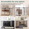 image:imageCumbor 3046 Baby Gate for Stairs AutoClose Dog Gate Indoor Moms Choice Awards WinnerEasy Install Pressure Mounted Pet Gates for Doorways Dual Lock Safety Proofing for Babies amp Pets Cool GrayBlack