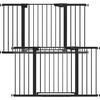 image:imageCumbor 3046 Baby Gate for Stairs AutoClose Dog Gate Indoor Moms Choice Awards WinnerEasy Install Pressure Mounted Pet Gates for Doorways Dual Lock Safety Proofing for Babies amp Pets Cool GrayBlack