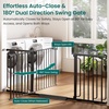 image:imageCumbor 3046 Baby Gate for Stairs AutoClose Dog Gate Indoor Moms Choice Awards WinnerEasy Install Pressure Mounted Pet Gates for Doorways Dual Lock Safety Proofing for Babies amp Pets Cool GrayBlack