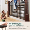 image:imageCumbor 3046 Baby Gate for Stairs AutoClose Dog Gate Indoor Moms Choice Awards WinnerEasy Install Pressure Mounted Pet Gates for Doorways Dual Lock Safety Proofing for Babies amp Pets Cool GrayBrown