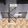 image:imageCumbor 3046 Baby Gate for Stairs AutoClose Dog Gate Indoor Moms Choice Awards WinnerEasy Install Pressure Mounted Pet Gates for Doorways Dual Lock Safety Proofing for Babies amp Pets Cool GrayBrown