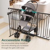 image:imageCumbor 3046 Baby Gate for Stairs AutoClose Dog Gate Indoor Moms Choice Awards WinnerEasy Install Pressure Mounted Pet Gates for Doorways Dual Lock Safety Proofing for Babies amp Pets Cool GrayBlack