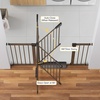image:imageCumbor 3046 Baby Gate for Stairs AutoClose Dog Gate Indoor Moms Choice Awards WinnerEasy Install Pressure Mounted Pet Gates for Doorways Dual Lock Safety Proofing for Babies amp Pets Cool GrayBrown