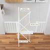 image:imageCumbor 3046 Baby Gate for Stairs AutoClose Dog Gate Indoor Moms Choice Awards WinnerEasy Install Pressure Mounted Pet Gates for Doorways Dual Lock Safety Proofing for Babies amp Pets Cool GrayWhite