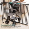 image:imageCumbor 3046 Baby Gate for Stairs AutoClose Dog Gate Indoor Moms Choice Awards WinnerEasy Install Pressure Mounted Pet Gates for Doorways Dual Lock Safety Proofing for Babies amp Pets Cool GrayBlack