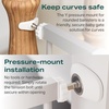 image:imageCumbor 3046 Baby Gate for Stairs AutoClose Dog Gate Indoor Moms Choice Awards WinnerEasy Install Pressure Mounted Pet Gates for Doorways Dual Lock Safety Proofing for Babies amp Pets Cool GrayGray
