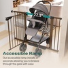 image:imageCumbor 3046 Baby Gate for Stairs AutoClose Dog Gate Indoor Moms Choice Awards WinnerEasy Install Pressure Mounted Pet Gates for Doorways Dual Lock Safety Proofing for Babies amp Pets Cool GrayBrown