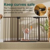 image:imageCumbor 3046 Baby Gate for Stairs AutoClose Dog Gate Indoor Moms Choice Awards WinnerEasy Install Pressure Mounted Pet Gates for Doorways Dual Lock Safety Proofing for Babies amp Pets Cool GrayBrown