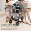 image:imageCumbor 3046 Baby Gate for Stairs AutoClose Dog Gate Indoor Moms Choice Awards WinnerEasy Install Pressure Mounted Pet Gates for Doorways Dual Lock Safety Proofing for Babies amp Pets Cool GrayBrown