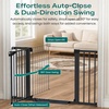 image:imageCumbor 3046 Baby Gate for Stairs AutoClose Dog Gate Indoor Moms Choice Awards WinnerEasy Install Pressure Mounted Pet Gates for Doorways Dual Lock Safety Proofing for Babies amp Pets Cool GrayBlack