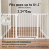 image:imageCumbor 3046 Baby Gate for Stairs AutoClose Dog Gate Indoor Moms Choice Awards WinnerEasy Install Pressure Mounted Pet Gates for Doorways Dual Lock Safety Proofing for Babies amp Pets Cool GrayWhite