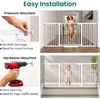 image:imageCumbor 3046 Baby Gate for Stairs AutoClose Dog Gate Indoor Moms Choice Awards WinnerEasy Install Pressure Mounted Pet Gates for Doorways Dual Lock Safety Proofing for Babies amp Pets Cool GrayWhite