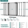 image:imageCumbor 3046 Baby Gate for Stairs AutoClose Dog Gate Indoor Moms Choice Awards WinnerEasy Install Pressure Mounted Pet Gates for Doorways Dual Lock Safety Proofing for Babies amp Pets Cool GrayBlack