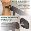 image:imageCumbor 3046 Baby Gate for Stairs AutoClose Dog Gate Indoor Moms Choice Awards WinnerEasy Install Pressure Mounted Pet Gates for Doorways Dual Lock Safety Proofing for Babies amp Pets Cool GrayBlack