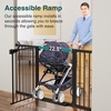 image:imageCumbor 3046 Baby Gate for Stairs AutoClose Dog Gate Indoor Moms Choice Awards WinnerEasy Install Pressure Mounted Pet Gates for Doorways Dual Lock Safety Proofing for Babies amp Pets Cool GrayBlack