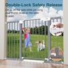 image:imageCumbor 3046 Baby Gate for Stairs AutoClose Dog Gate Indoor Moms Choice Awards WinnerEasy Install Pressure Mounted Pet Gates for Doorways Dual Lock Safety Proofing for Babies amp Pets Cool GrayGray