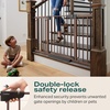 image:imageCumbor 3046 Baby Gate for Stairs AutoClose Dog Gate Indoor Moms Choice Awards WinnerEasy Install Pressure Mounted Pet Gates for Doorways Dual Lock Safety Proofing for Babies amp Pets Cool GrayBrown