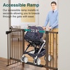 image:imageCumbor 3046 Baby Gate for Stairs AutoClose Dog Gate Indoor Moms Choice Awards WinnerEasy Install Pressure Mounted Pet Gates for Doorways Dual Lock Safety Proofing for Babies amp Pets Cool GrayBrown