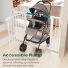 image:imageCumbor 3046 Baby Gate for Stairs AutoClose Dog Gate Indoor Moms Choice Awards WinnerEasy Install Pressure Mounted Pet Gates for Doorways Dual Lock Safety Proofing for Babies amp Pets Cool GrayWhite