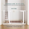 image:imageCumbor 3046 Baby Gate for Stairs AutoClose Dog Gate Indoor Moms Choice Awards WinnerEasy Install Pressure Mounted Pet Gates for Doorways Dual Lock Safety Proofing for Babies amp Pets Cool GrayWhite