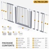 image:imageCumbor 3046 Baby Gate for Stairs AutoClose Dog Gate Indoor Moms Choice Awards WinnerEasy Install Pressure Mounted Pet Gates for Doorways Dual Lock Safety Proofing for Babies amp Pets Cool GrayGray