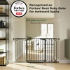 image:imageCumbor 3046 Baby Gate for Stairs AutoClose Dog Gate Indoor Moms Choice Awards WinnerEasy Install Pressure Mounted Pet Gates for Doorways Dual Lock Safety Proofing for Babies amp Pets Cool GrayBlack