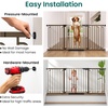 image:imageCumbor 3046 Baby Gate for Stairs AutoClose Dog Gate Indoor Moms Choice Awards WinnerEasy Install Pressure Mounted Pet Gates for Doorways Dual Lock Safety Proofing for Babies amp Pets Cool GrayBrown