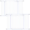 image:imageCumbor 3046 Baby Gate for Stairs AutoClose Dog Gate Indoor Moms Choice Awards WinnerEasy Install Pressure Mounted Pet Gates for Doorways Dual Lock Safety Proofing for Babies amp Pets Cool GrayWhite