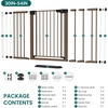 image:imageCumbor 3046 Baby Gate for Stairs AutoClose Dog Gate Indoor Moms Choice Awards WinnerEasy Install Pressure Mounted Pet Gates for Doorways Dual Lock Safety Proofing for Babies amp Pets Cool GrayBrown