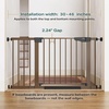 image:imageCumbor 3046 Baby Gate for Stairs AutoClose Dog Gate Indoor Moms Choice Awards WinnerEasy Install Pressure Mounted Pet Gates for Doorways Dual Lock Safety Proofing for Babies amp Pets Cool GrayBrown