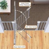 image:imageCumbor 3046 Baby Gate for Stairs AutoClose Dog Gate Indoor Moms Choice Awards WinnerEasy Install Pressure Mounted Pet Gates for Doorways Dual Lock Safety Proofing for Babies amp Pets Cool GrayGray