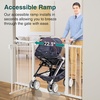 image:imageCumbor 3046 Baby Gate for Stairs AutoClose Dog Gate Indoor Moms Choice Awards WinnerEasy Install Pressure Mounted Pet Gates for Doorways Dual Lock Safety Proofing for Babies amp Pets Cool GrayWhite