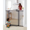 image:imageCumbor 3046 Baby Gate for Stairs AutoClose Dog Gate Indoor Moms Choice Awards WinnerEasy Install Pressure Mounted Pet Gates for Doorways Dual Lock Safety Proofing for Babies amp Pets Cool GrayBlack