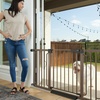 image:imageCumbor 3046 Baby Gate for Stairs AutoClose Dog Gate Indoor Moms Choice Awards WinnerEasy Install Pressure Mounted Pet Gates for Doorways Dual Lock Safety Proofing for Babies amp Pets Cool GrayBrown