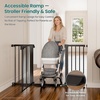 image:imageCumbor 3046 Baby Gate for Stairs AutoClose Dog Gate Indoor Moms Choice Awards WinnerEasy Install Pressure Mounted Pet Gates for Doorways Dual Lock Safety Proofing for Babies amp Pets Cool GrayBlack