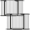 image:imageCumbor 3046 Baby Gate for Stairs AutoClose Dog Gate Indoor Moms Choice Awards WinnerEasy Install Pressure Mounted Pet Gates for Doorways Dual Lock Safety Proofing for Babies amp Pets Cool GrayBlack