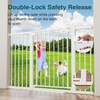 image:imageCumbor 3046 Baby Gate for Stairs AutoClose Dog Gate Indoor Moms Choice Awards WinnerEasy Install Pressure Mounted Pet Gates for Doorways Dual Lock Safety Proofing for Babies amp Pets Cool GrayWhite